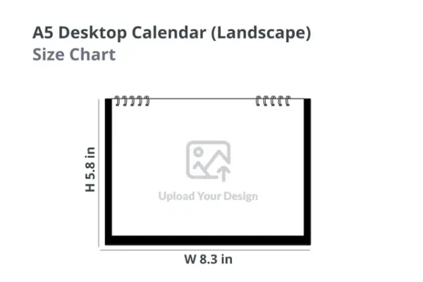 A5 Desktop Calendar (Landscape) - Image 2