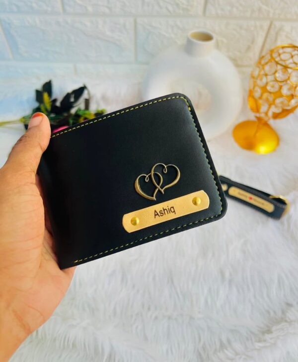 Men’s Personalized Name Wallet (Black)