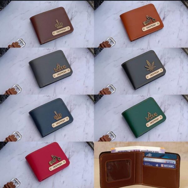 Men’s Personalized Name Wallet (Black) - Image 3