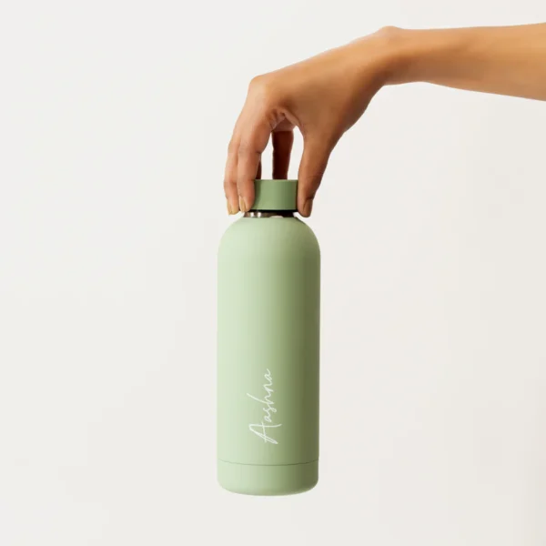 Quench - Personalised Water Bottle - Fern Green - Image 3