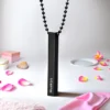 Pillar Bar Necklace – Black